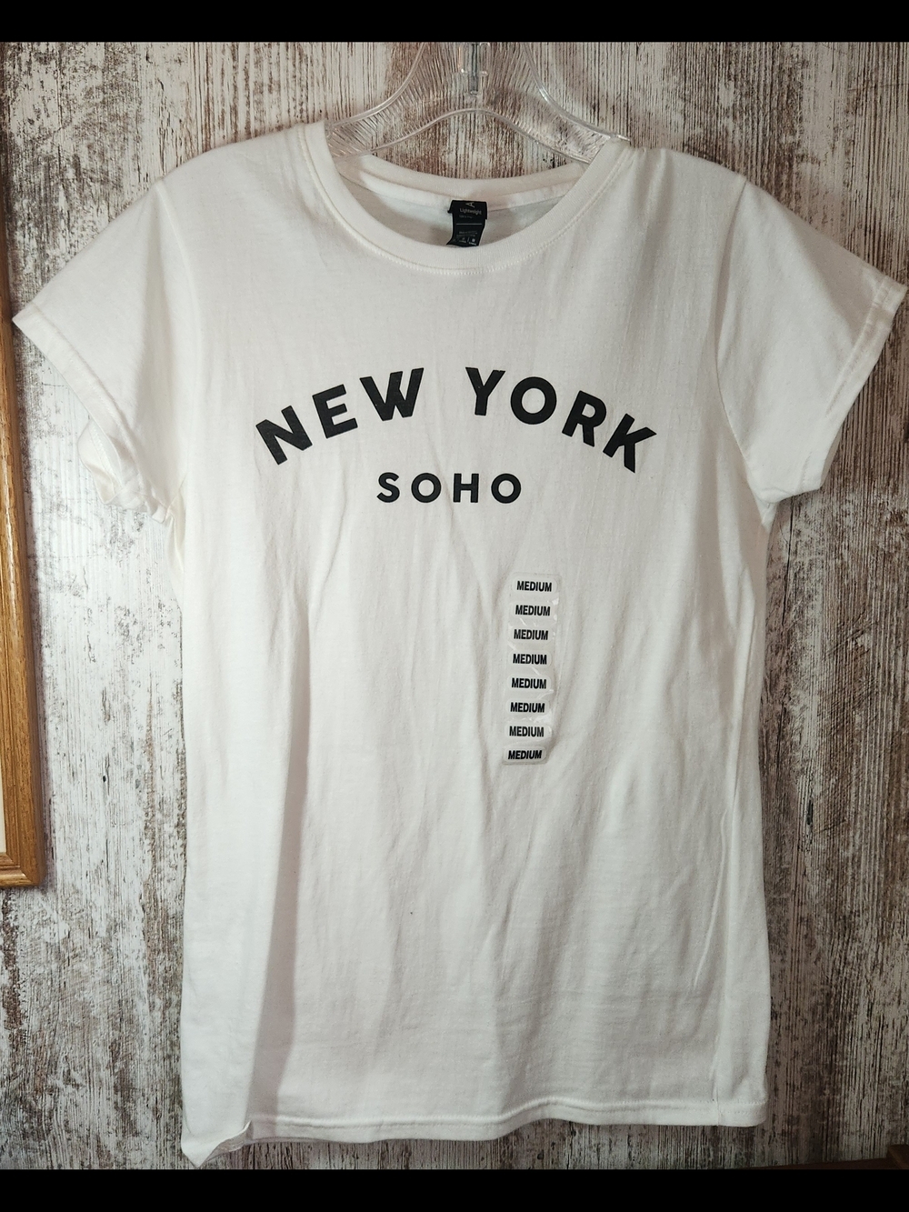 Anvil White "New York SOHO" Short Sleeve Tee